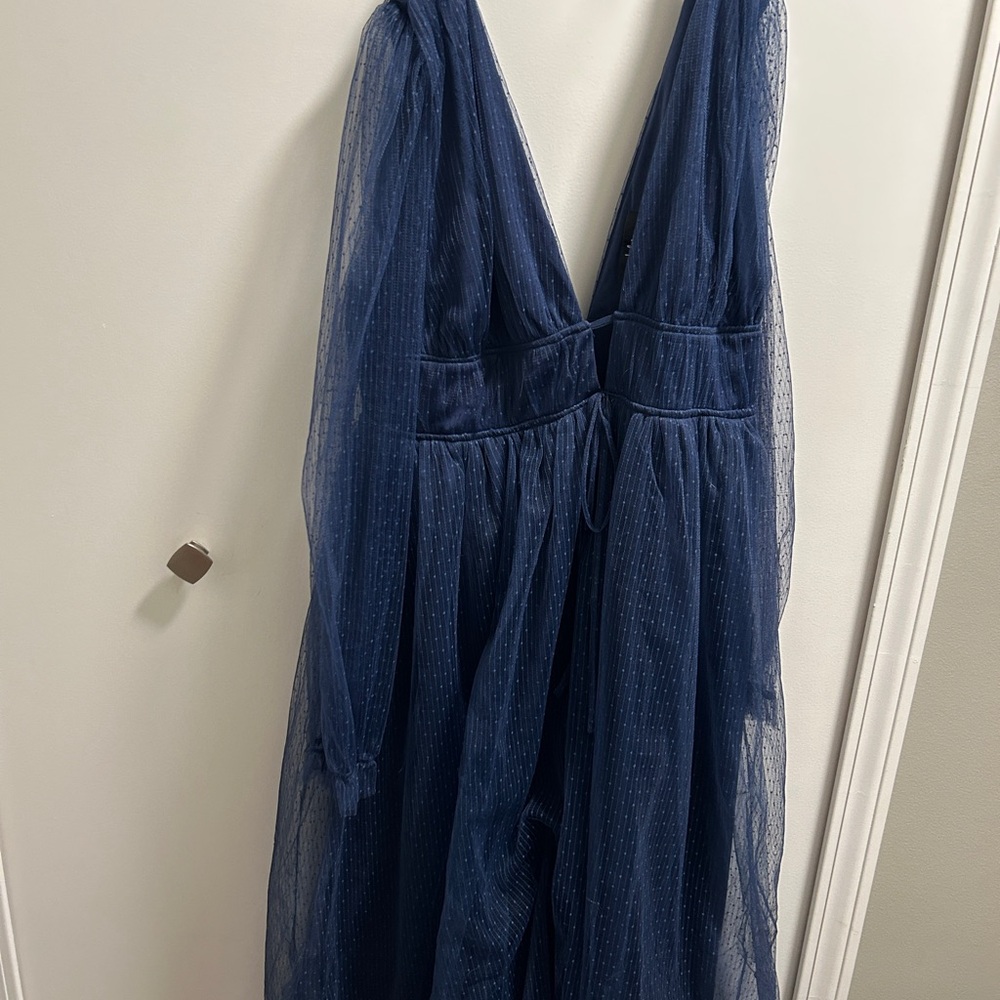 Lulus Elegant Navy Blue Dress